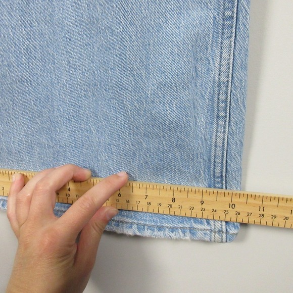 Levi's 70s High Flare Jeans Women 27 Blue Denim Cotton Distressed Vtg Retro 748 - Picture 5 of 15